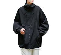 Parka Imperméable Homme, Parka Homme Hiver Chaud Imperméable Manches Longues Vestes À Capuche Décontracté Respirante Jackets Waterproof Couleur Assortie Vêtements De Travail Fonctionnels