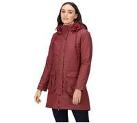 Parka isolante pour femme - Regatta - Fabrienne - Cabernet - Rose - Déperlante 16