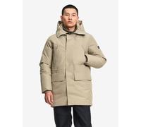 Parka longue à capuche avec matelassage en duvets et plumes Aigle Gore-Tex Beige M
