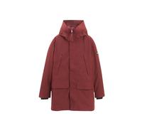 Parka longue à capuche avec matelassage en duvets et plumes Aigle Gore-Tex Rouge S