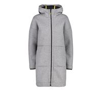 Parka longue en Wooltech CMP - Femme - Fumo Mel-Noir - Isolante et respirante S