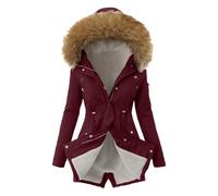 Parka Longue Femme Doudounes Rembourré pais Manteaus Manches Longues Blousons Imperméable Parkas Vêtement Outdoor Vestes Matériau Polyester pour Voyage Froid