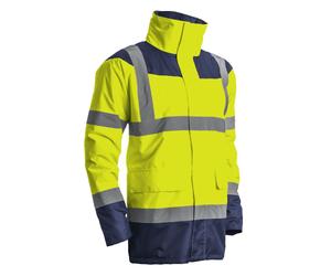 Parka matelassée haute visibilité KETA jaune fluo/marine T4XL COVERGUARD 7KETYXXXXL