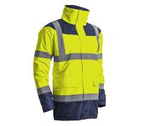 Parka matelassée haute visibilité KETA jaune fluo/marine TXL COVERGUARD 7KETYXL