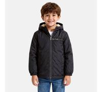 Parka Matelassée Zippée À Capuche Noir 4A