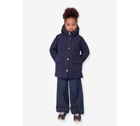 Parka mi-longue marine 4A