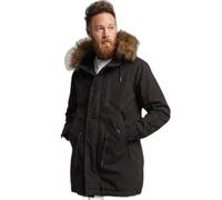 Superdry Vintage Miltry Faux Fur Jacket Noir 2XL Homme