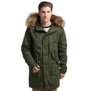 Superdry Vintage Miltry Faux Fur Jacket Vert 2XL Homme