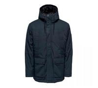 Parka - ONLY AND SONS - Jayden - Bleu fonce - Blanc - Homme M