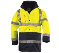 Parka polyester 4 en 1 HI-VIZ HI-WAY jaune/gris TXL - EURO PROTECTION - 70592