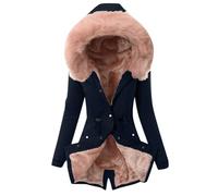 Parka pour femmes, grande taille, veste de transition, manteau d'hiver avec col en fausse fourrure, doublé en polaire, manteau à capuche pelucheux, trench-coat coupe-vent, oversized, style Y2K