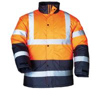 Parka haute visibilite orange road-way taille l