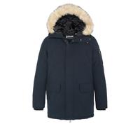 Schott Parka Nelson 20 mi-longue à capuche Homme Bleu L