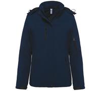 Parka Softshell Matelassée À Capuche - K651 - Femme - Bleu Marine