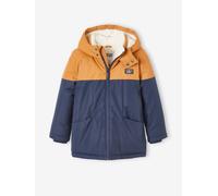 Parka technique à capuche garçon doublée fausse fourrure chaudron 8A