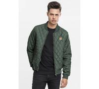 Urban Classics Veste mi-saison Diamond Quilt Nylon Vert olive Taille M Homme