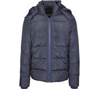 Urban Classics Doudoune Homme Puffer – Intérieur matelassé, capuche amovible – Bleu marine XXL