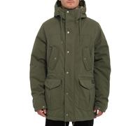 Volcom - Parka doublée en sherpa - Starget 5K Parka Military pour Homme - Taille M - Kaki Kaki M