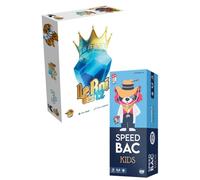 Parkage Pack Jeux de Société - Speed Bac Kids + Le Roi des 12 | Jeu d’Ambiance et de Stratégie | Soirée Entre Amis ou en Famille | 2 à 8 Joueurs | Dès 10 Ans - Version française