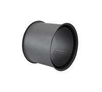 PARKANEX Douille de raccordement en acier inoxydable à double paroi de 150 mm pour tuyau de cheminée - Adaptateur pour raccordement de cheminée - Raccordement de tuyau de fumée - Accessoire de