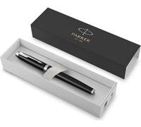 PARKER IM stylo plume, laque noire, Plume fine, attributs chromés, Coffret cadeau