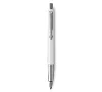 Parker 2025457 Vector stylo bille, bleu avec attributs chromés, pointe moyenne, encre bleue, coffret cadeau