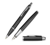 PARKER IM coffret cadeau Duo : Stylo plume et Stylo bille, laque noire