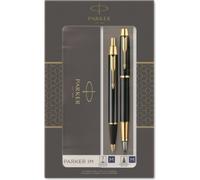 Parker 2093216 PARKER stylo plume & stylo bille DuoSet Black G.T IM M boîte cadeau