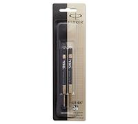 Parker Pens Recharges d'encre gel 30525PP, lot de 2, pointe moyenne, encre noire