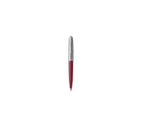 PARKER 51 Stylo Bille, Corps Résine Bordeaux + Capuchon inox poli, Recharge noire pointe moyenne, Coffret cadeau