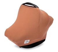 Parker Baby Housse de siège auto 4 en 1 pour filles et garçons - Auvent extensible pour siège auto, housse d'allaitement, housse de chariot d'épicerie, housse de chaise haute - « cuivre »