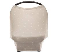 Parker Baby Housse de siège auto 4 en 1 pour filles et garçons - Ciel de siège auto, couverture d'allaitement, housse de chariot d'épicerie, écharpe Infinity - « Desert »