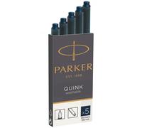 Parker – Cartouches d'encre Quink – Longues – Bleu/Noir – Standard