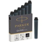 Etui de 6 mini cartouches Parker pour plume Esprit, Noir Noir G