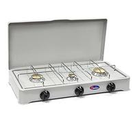 Parker Cuisinière 3 brûleurs à gaz GPL (gaz bouteille) gris pour usage extérieur - mod. 5328CG