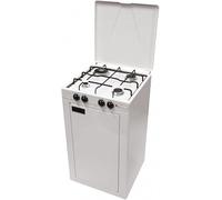 Parker Cuisinière à gaz Gpl 4 brûleurs de 3,5 kW avec meuble porte-bouteille et soupape de sécurité fabriqué en Italie - 541GPS/C