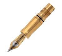 Parker Duofold Centennial - Bloc Plume Métal Doré - Finition Dorée - Plume moyenne Or 18K plaquée rhodium