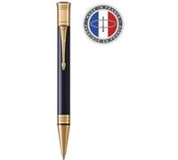 Parker Pens stylo-bille Duofold Prestige Chevron Bleu – pointe moyenne – encre noire