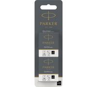 Parker Etui De 2 X 6 - 12 Cartouches Quink Mini Courtes Stylo Plume Encre Noire
