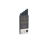 PARKER Etui de 5 cartouches longues QUINK encre noire. En blister