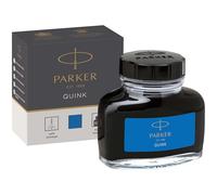 Parker Pens – flacon d'encre pour stylo plume QUINK – encre bleue effaçable 57 ml
