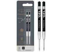 Parker Gel Pen Refills Medium Tip (0.7mm) Black QUINK Ink 2 Count medium n