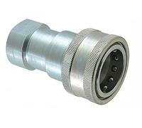 Parker Hannifin H3-62-T8 Série 60 Coupleur rapide hydraulique multifonction en acier avec filetage femelle de tuyau, échange ISO 7241 série B, soupape à poppet, taille du corps 3/8", filetage ORB 3/4