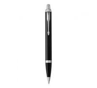 Parker- Im Ballpoint Black Chrome Trim Medium Point Blue Pen