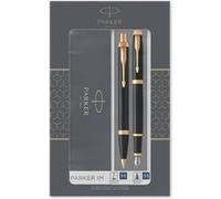 PARKER IM coffret cadeau Duo : Stylo plume noir et Stylo bille noir Noir G