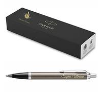 PARKER IM Core Stylo à bille avec gravure | Stylo de qualité supérieure | Coffret cadeau | Recharge noire | Cadeau personnalisé | Nom | Gravé | Anniversaire | Anniversaire (Dark Espresso C.C.)