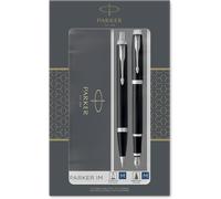 PARKER IM coffret cadeau Duo : Stylo plume et Stylo bille, laque noire