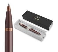 Parker Pens Stylo bille IM Monochrome encre bleue finitions bordeaux pointe moyenne coffret cadeau