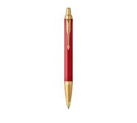 Parker Pens – Stylo à bille IM Premium – Laqué rouge, attributs dorés, pointe moyenne