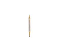 PARKER IM Premium Stylo bille, gris argenté, recharge bleue pointe moyenne, Coffret cadeau